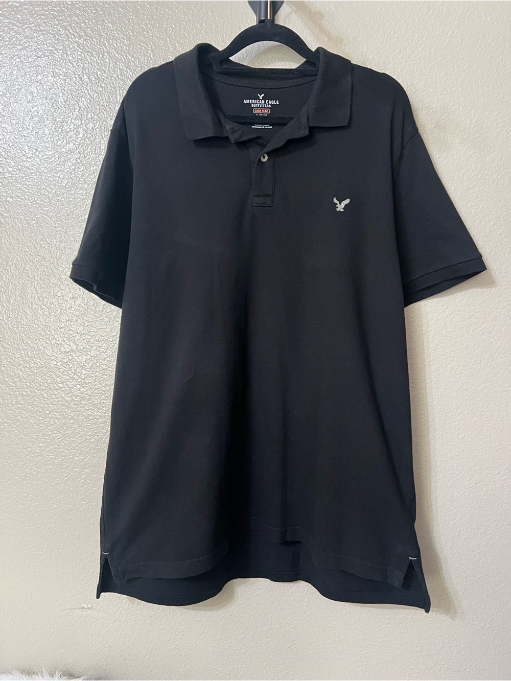 American Eagle Outfitters core flex Men’s Black Polo Shirt XL